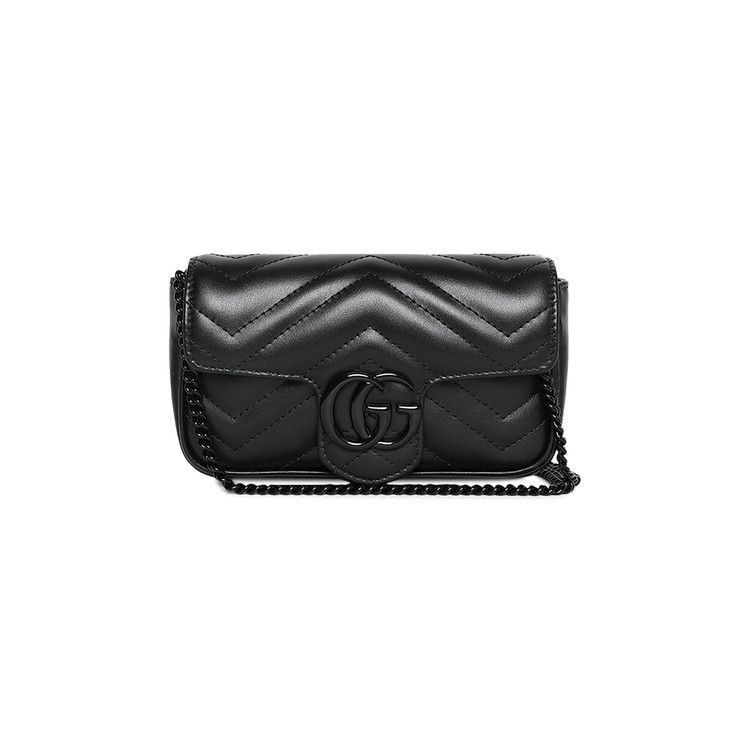 Gucci GG Marmont Matelasse Super Mini Bag Black