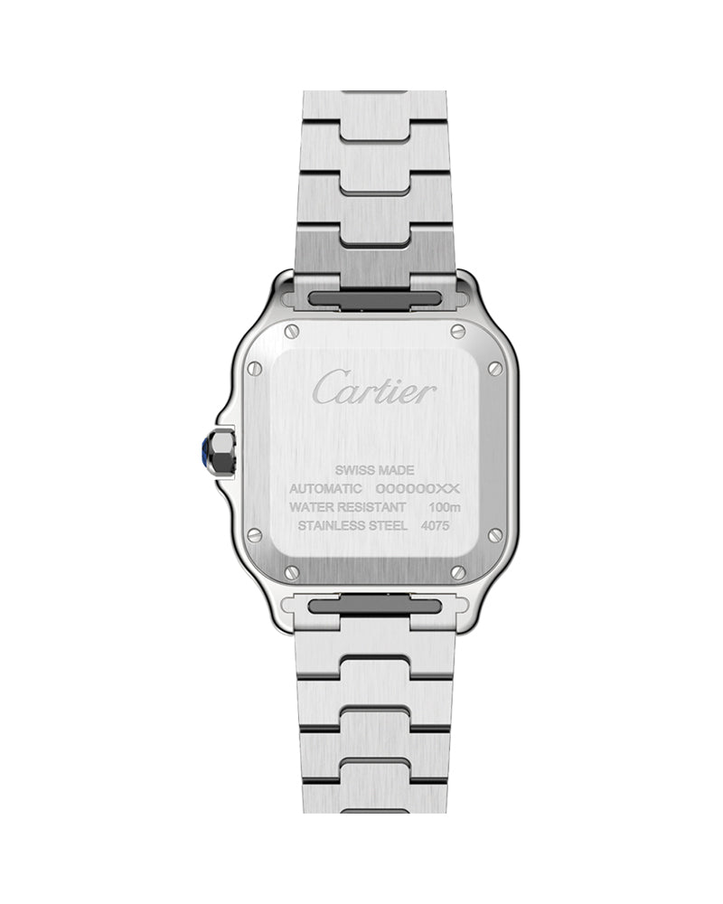 CARTIER SANTOS DE CARTIER, MEDIUM, AUTOMATIC, YELLOW GOLD AND STEEL, INTERCHANGEABLE METAL AND LEATHER BRACELETS