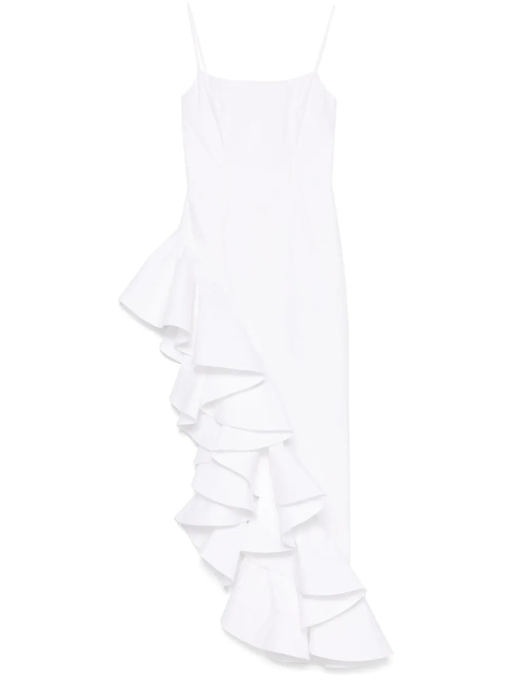 ruffled maxi dress