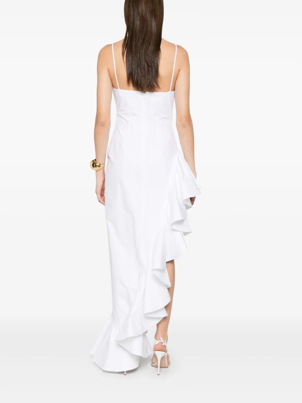 ruffled maxi dress