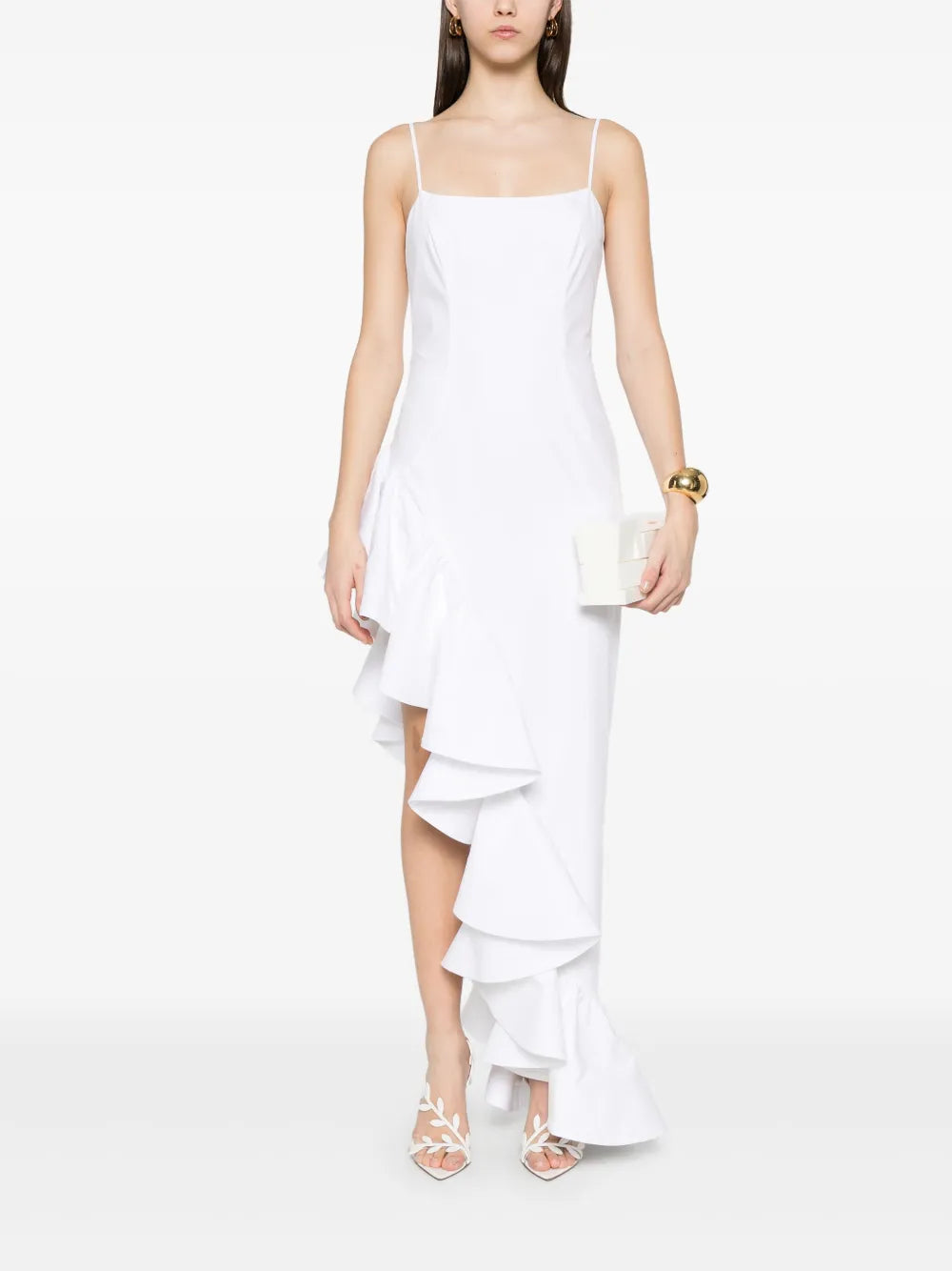 ruffled maxi dress