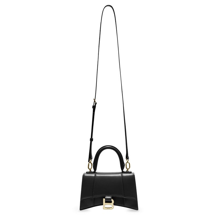 Balenciaga Hourglass XS Top Handle Bag Black