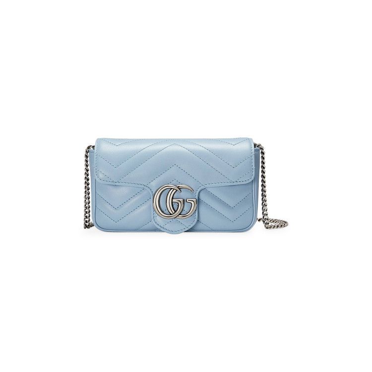 Gucci GG Marmont Super Mini Bag Pastel Blue