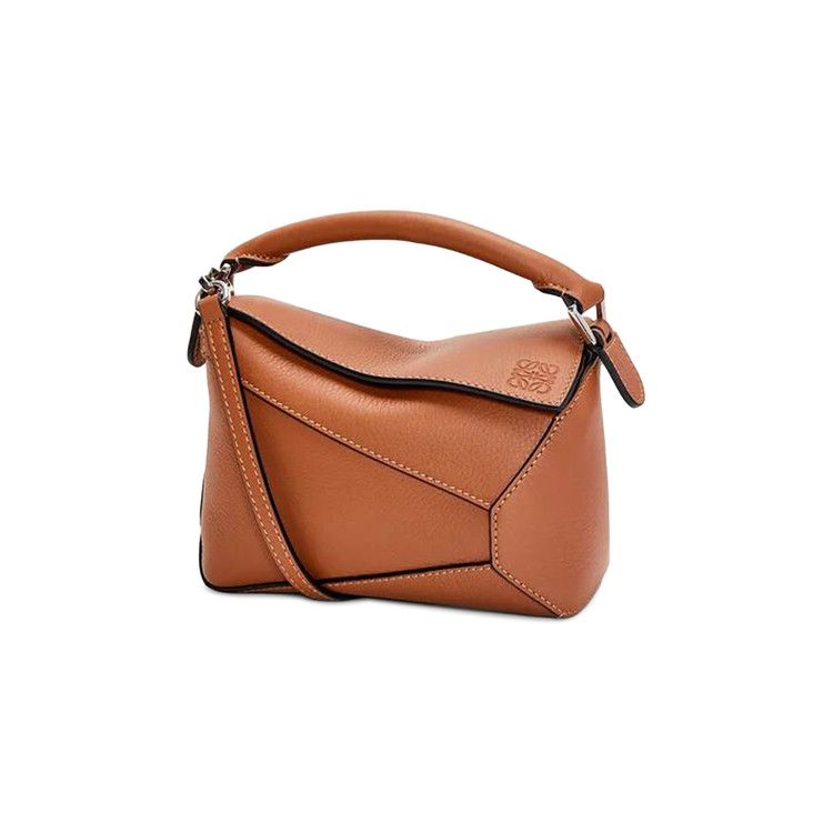 LOEWE Mini Puzzle Bag in Classic Calfskin Tan