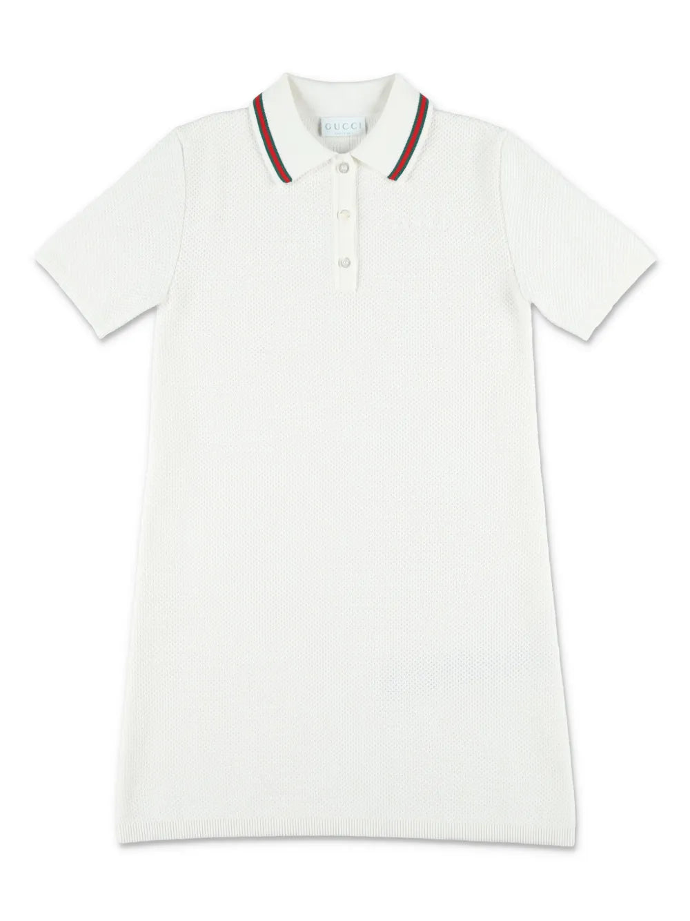 Web-stripe trim dress
