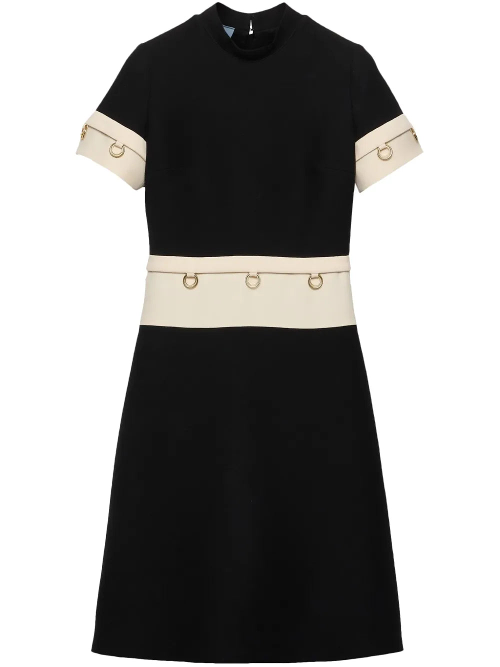 ring-detail midi dress