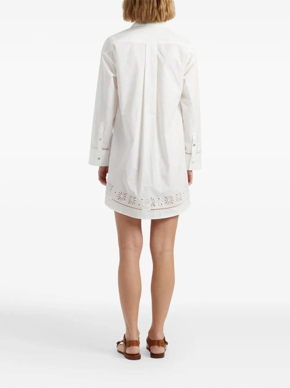 broderie-anglaise shirt dress