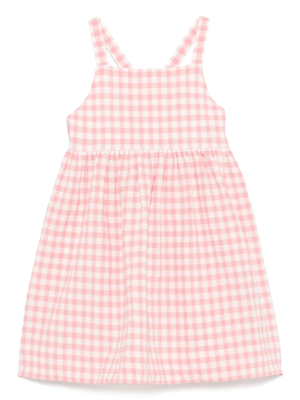 gingham-check dress