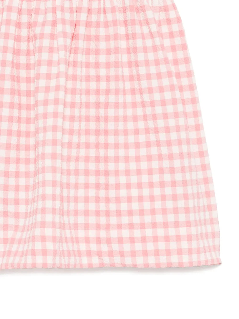 gingham-check dress