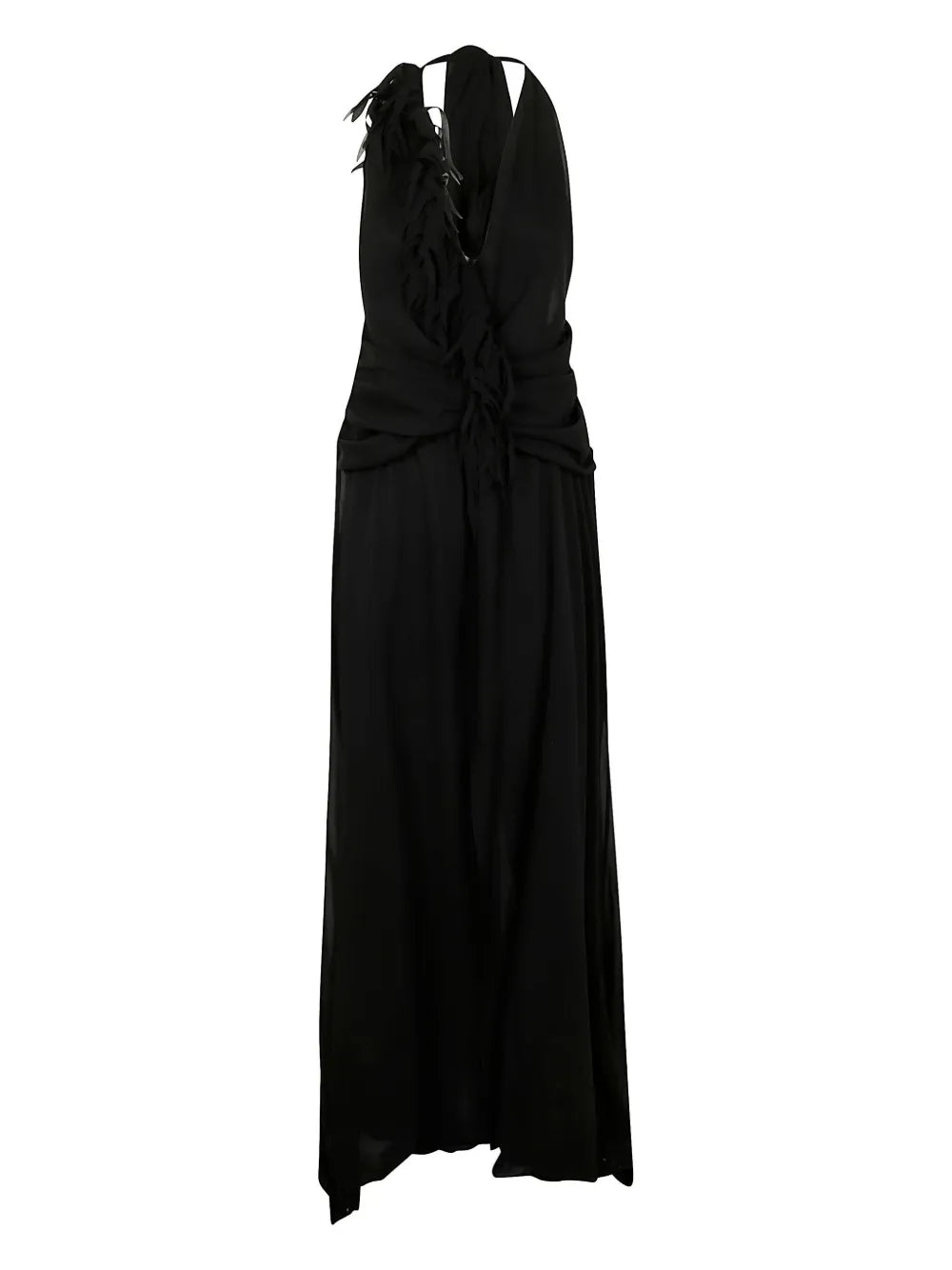 halterneck maxi dress