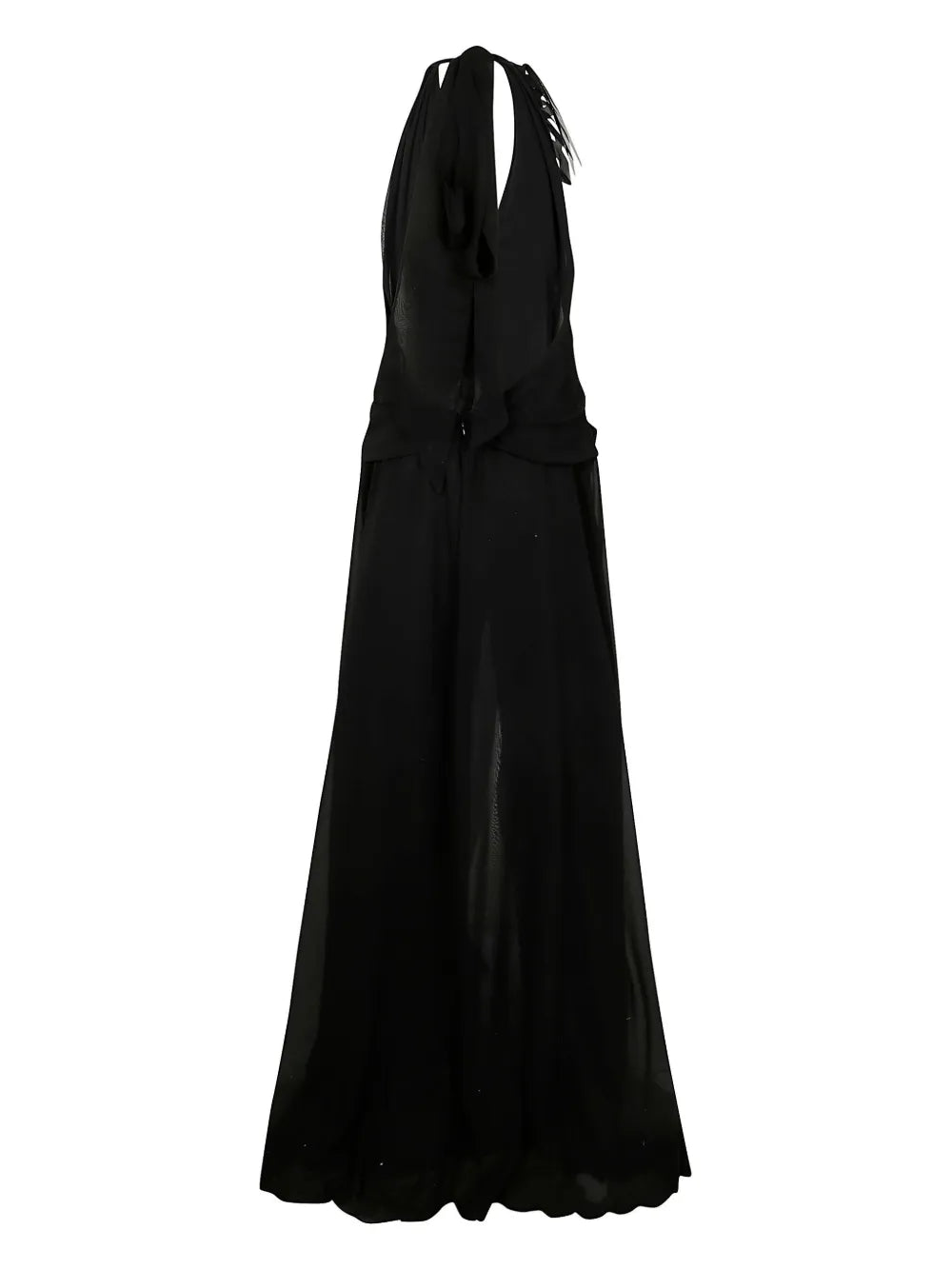 halterneck maxi dress
