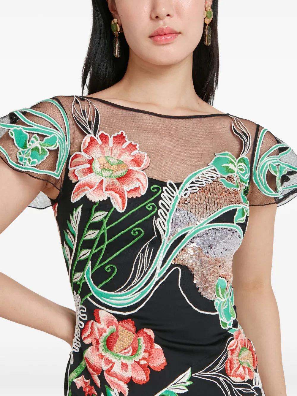 Gracia Ruffle gown