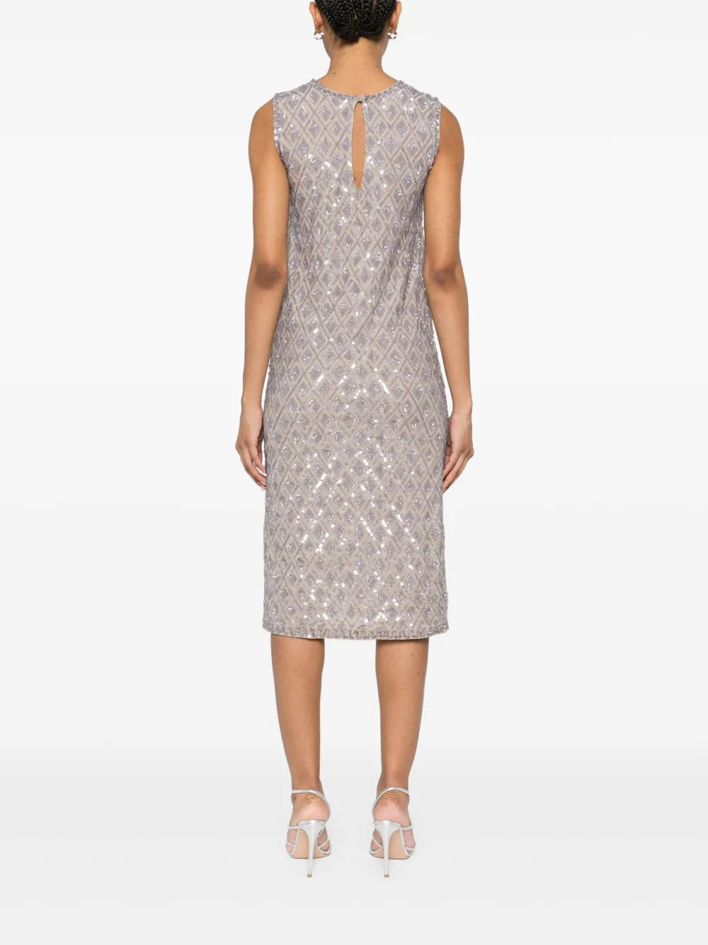 sequin-embellished midi dress