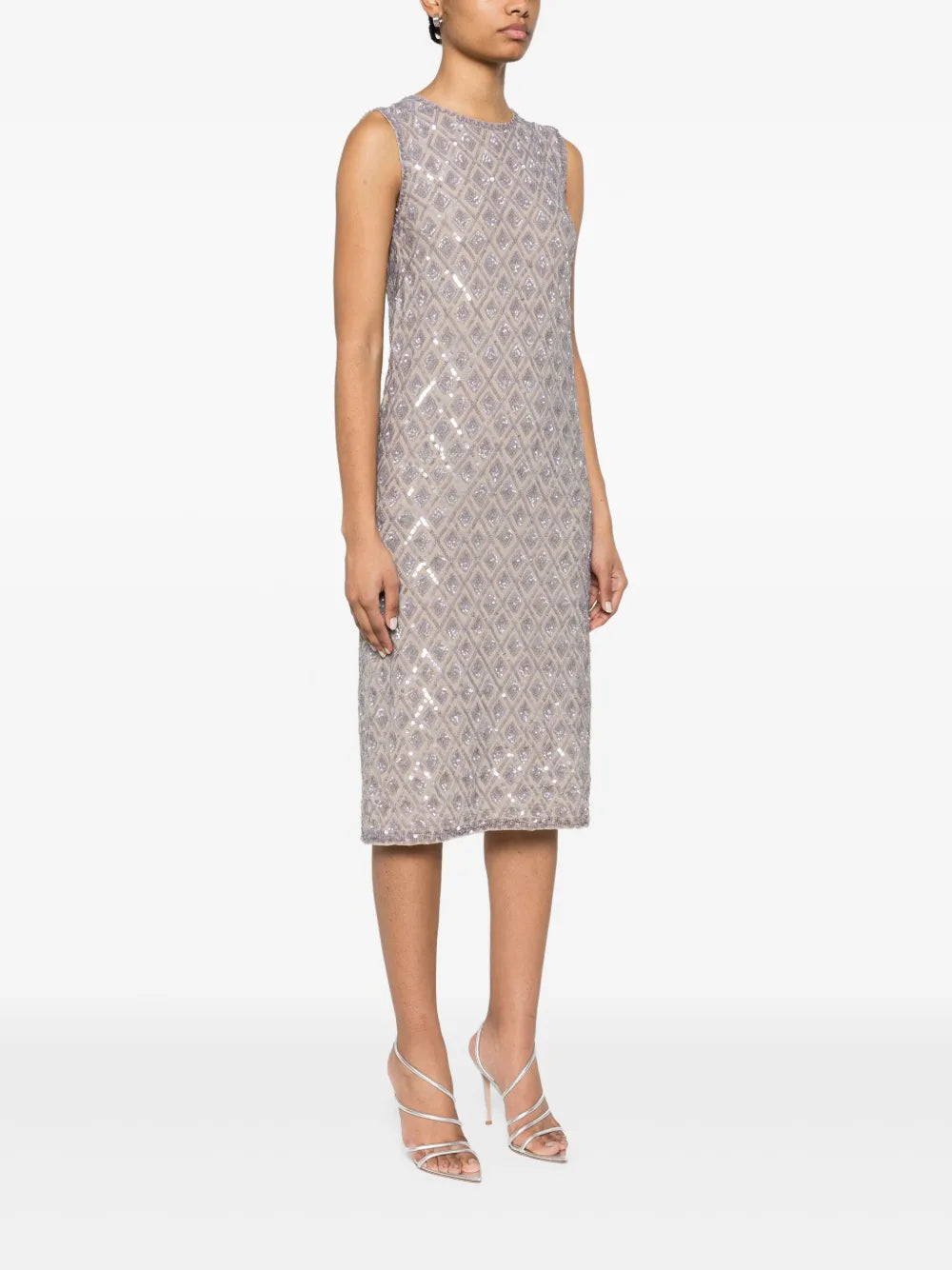 sequin-embellished midi dress