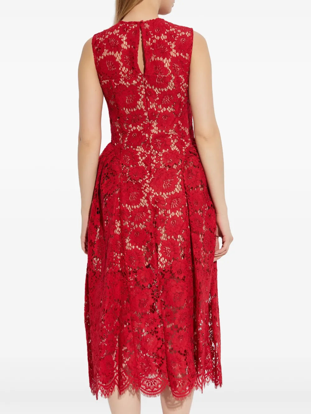 lace-overlay dress