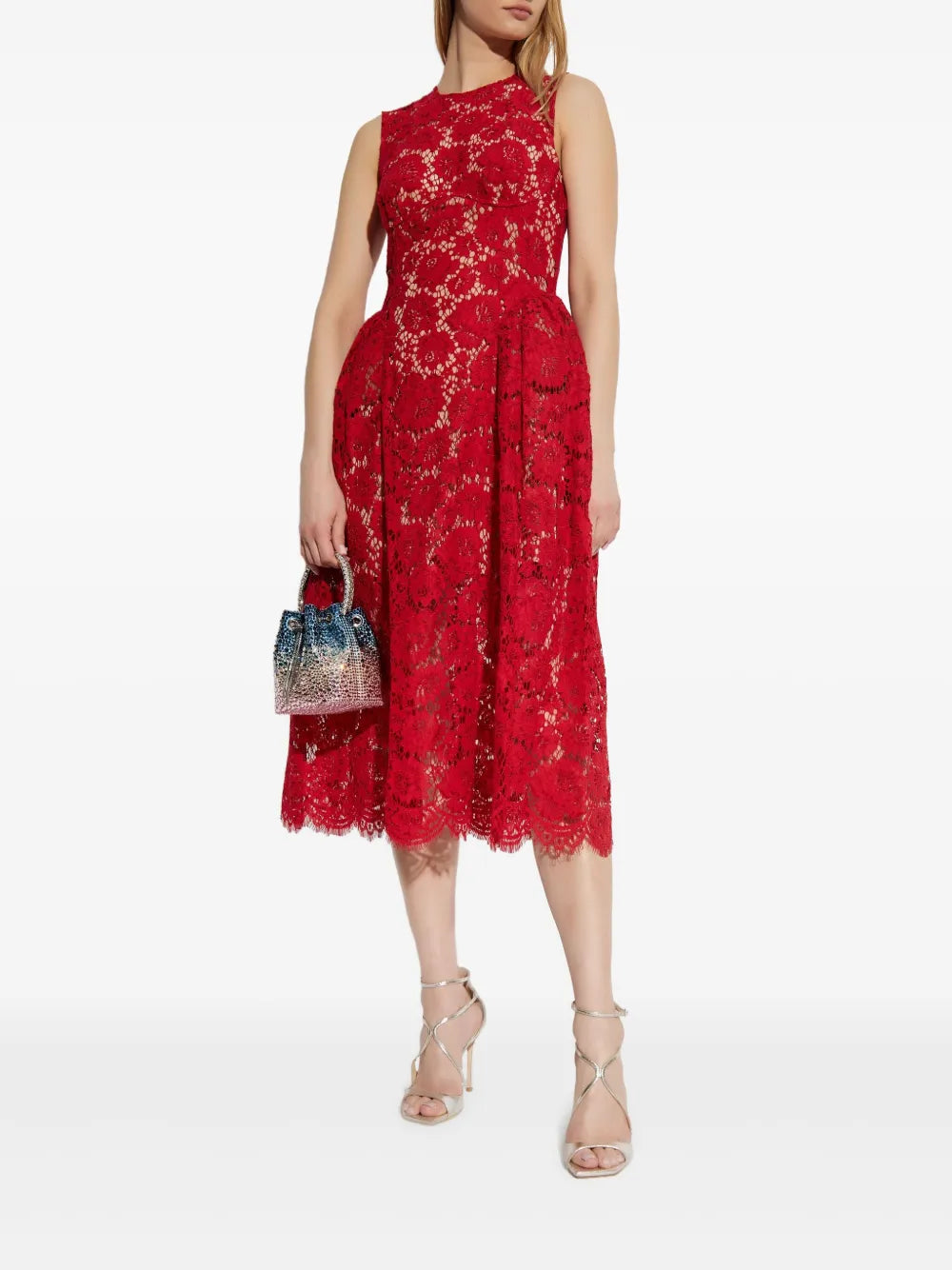lace-overlay dress