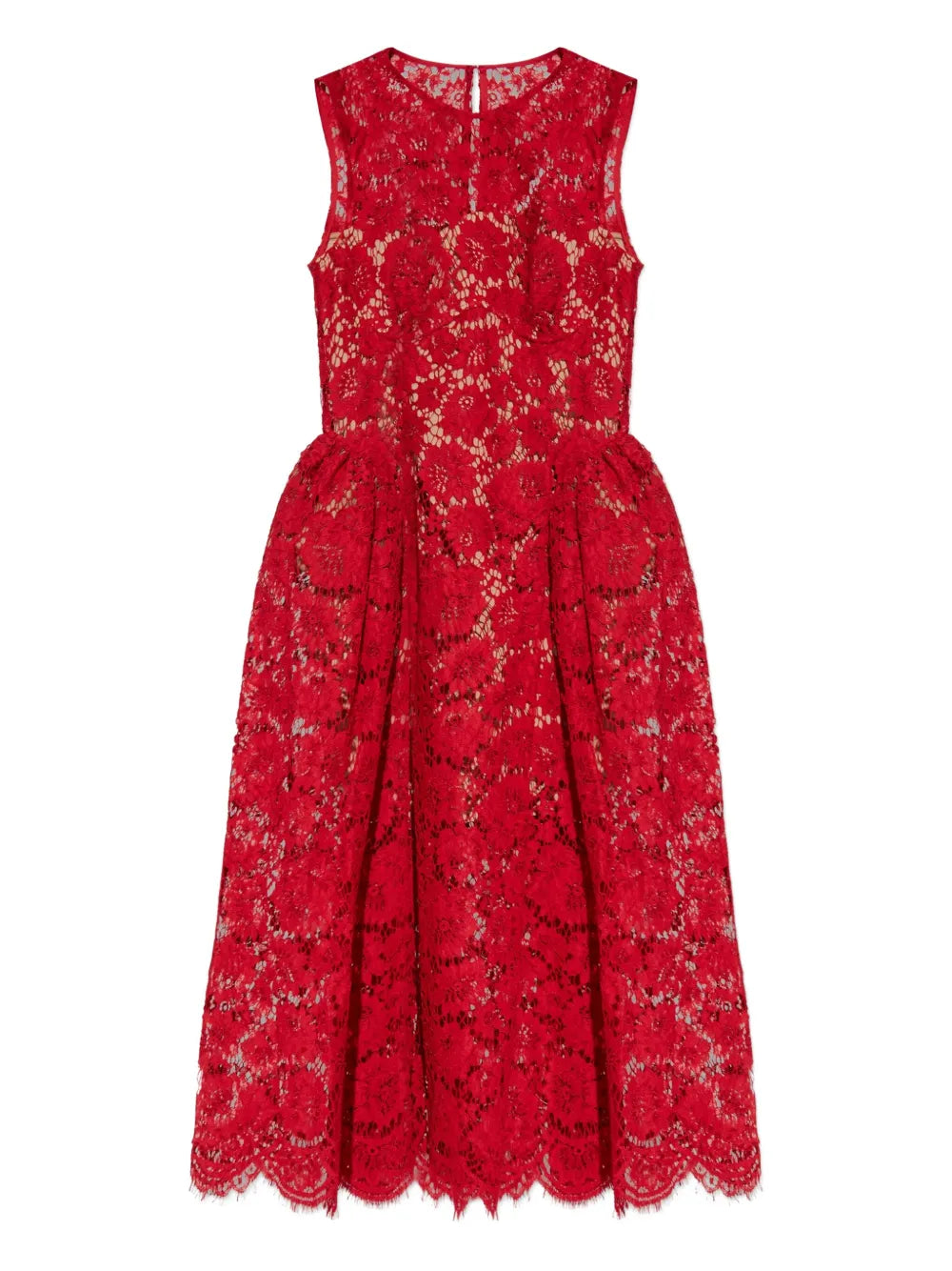 lace-overlay dress
