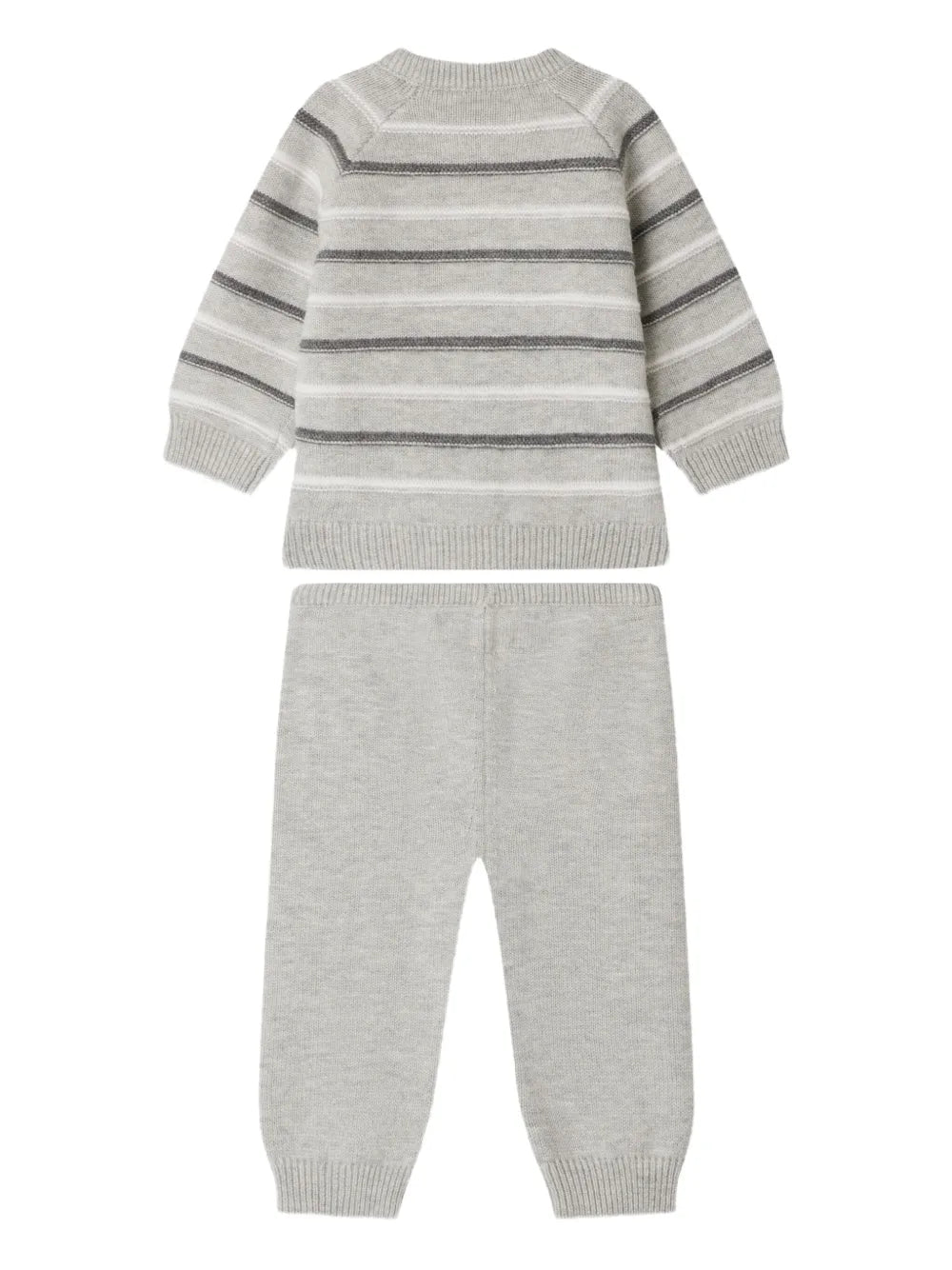 Justio striped knitted set