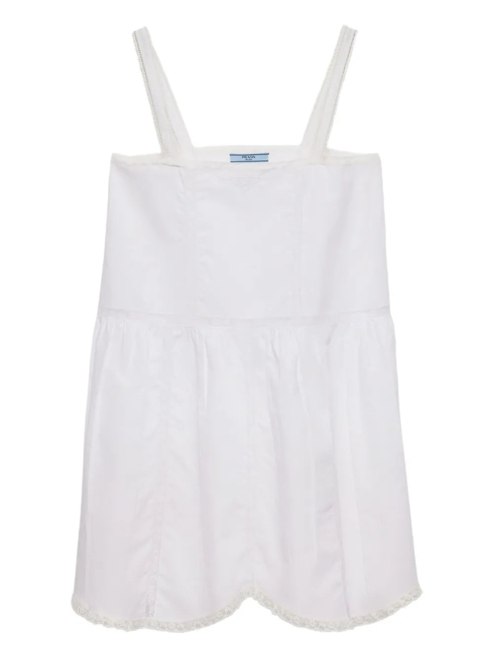 logo-embroidered mini dress