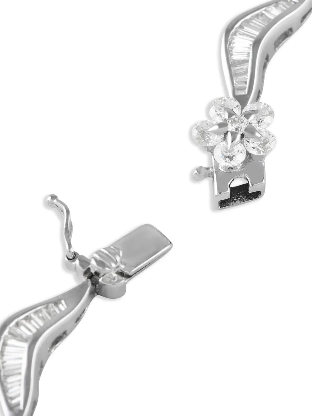 18K white gold diamond necklace