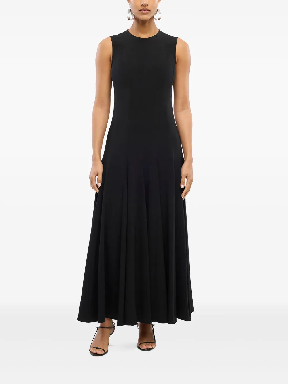 panelled flared dress 