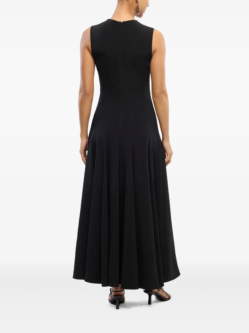 panelled flared dress 