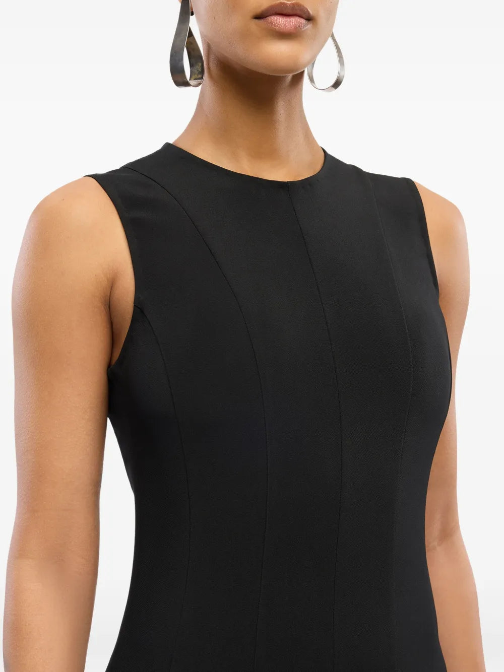 panelled flared dress 