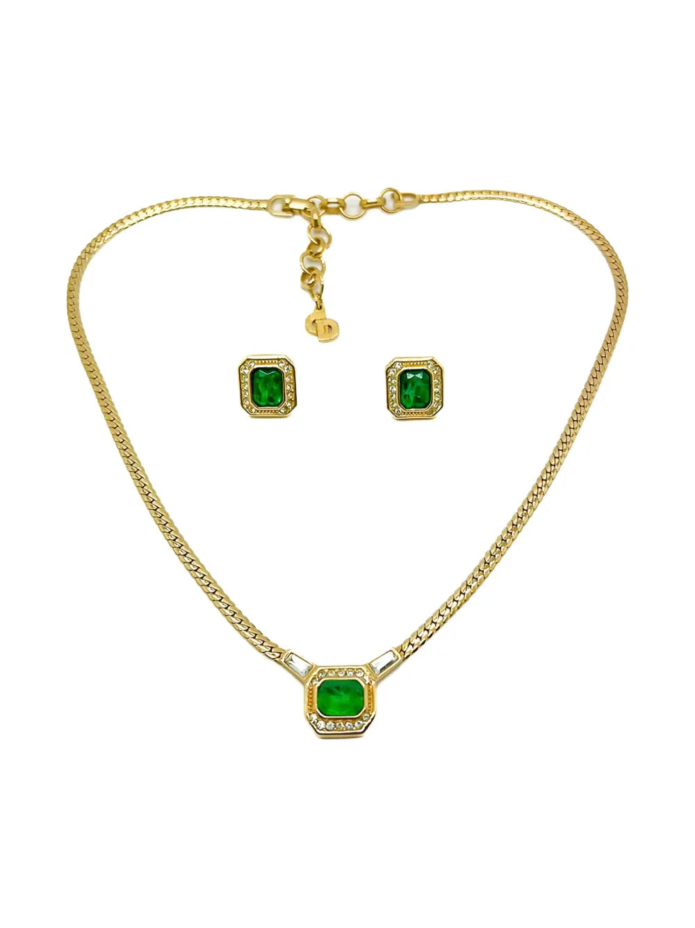 1980s stone-embellished jewellery set
