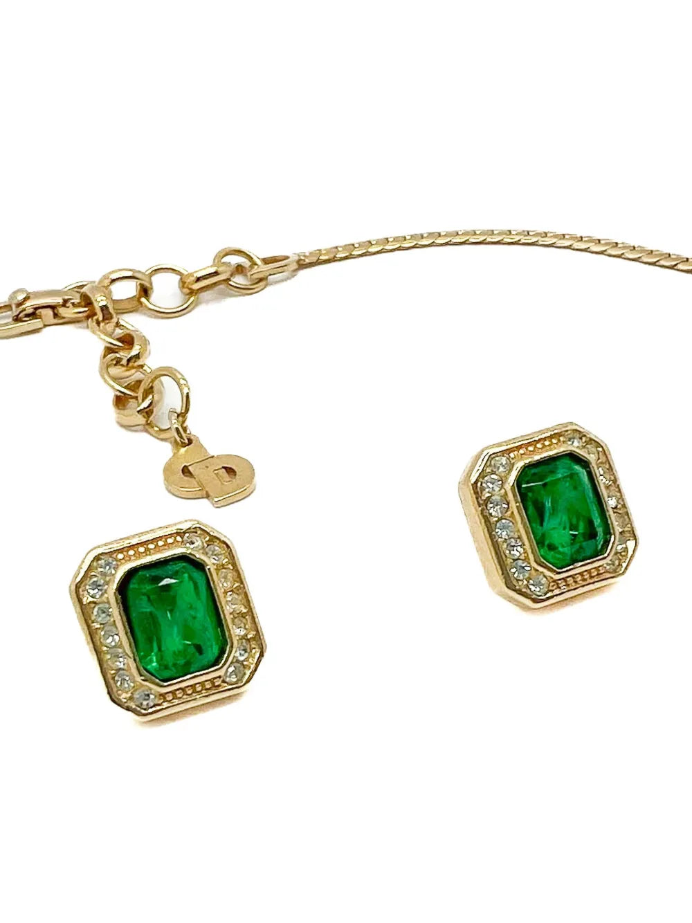 1980s stone-embellished jewellery set