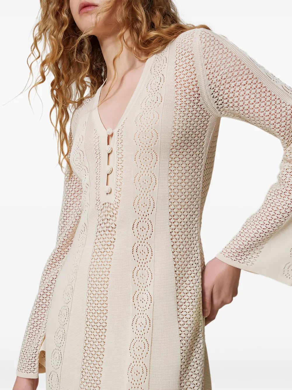 crochet midi dress