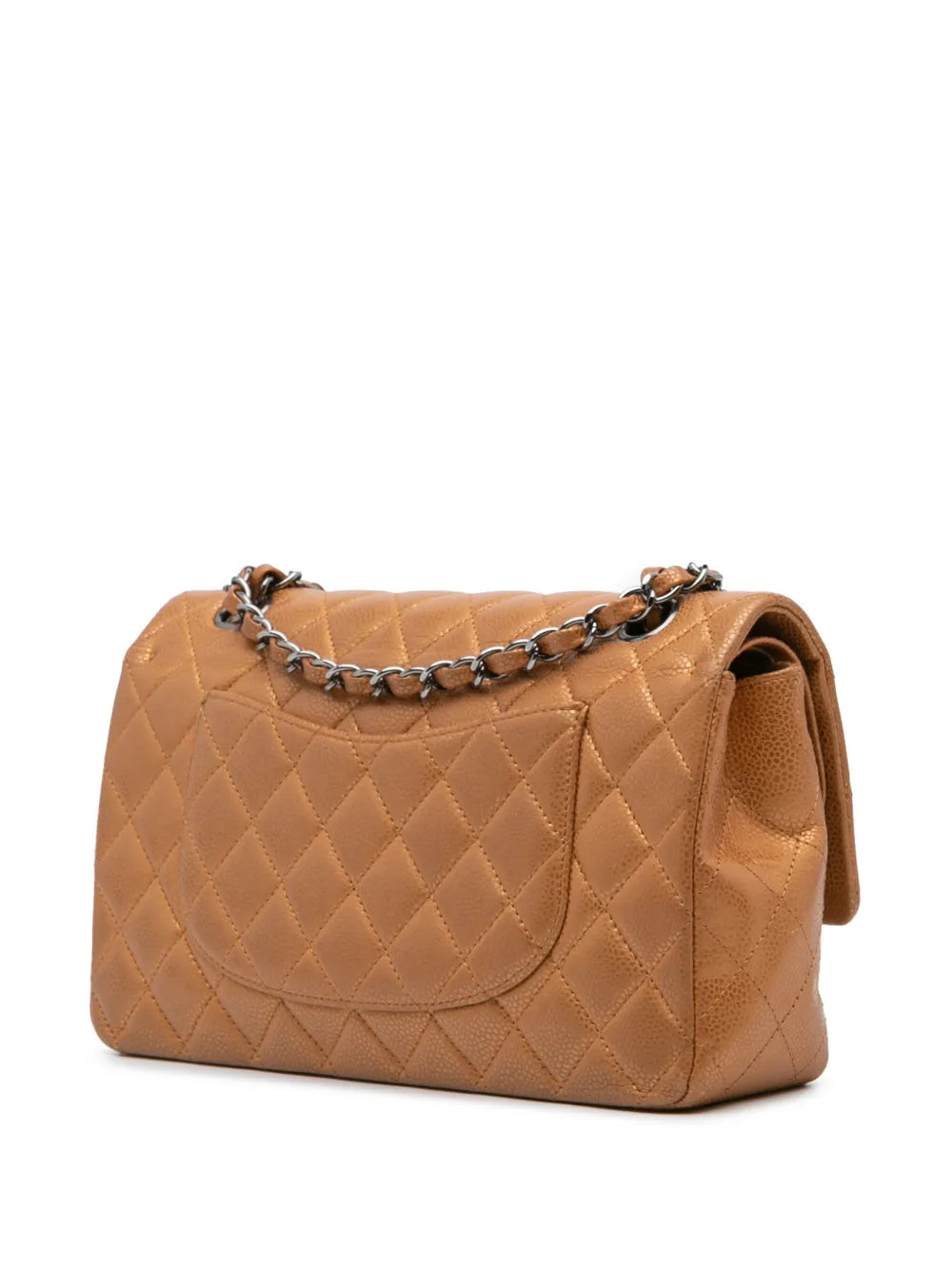2010-2011 Medium Classic Metallic Caviar Double Flap shoulder bag