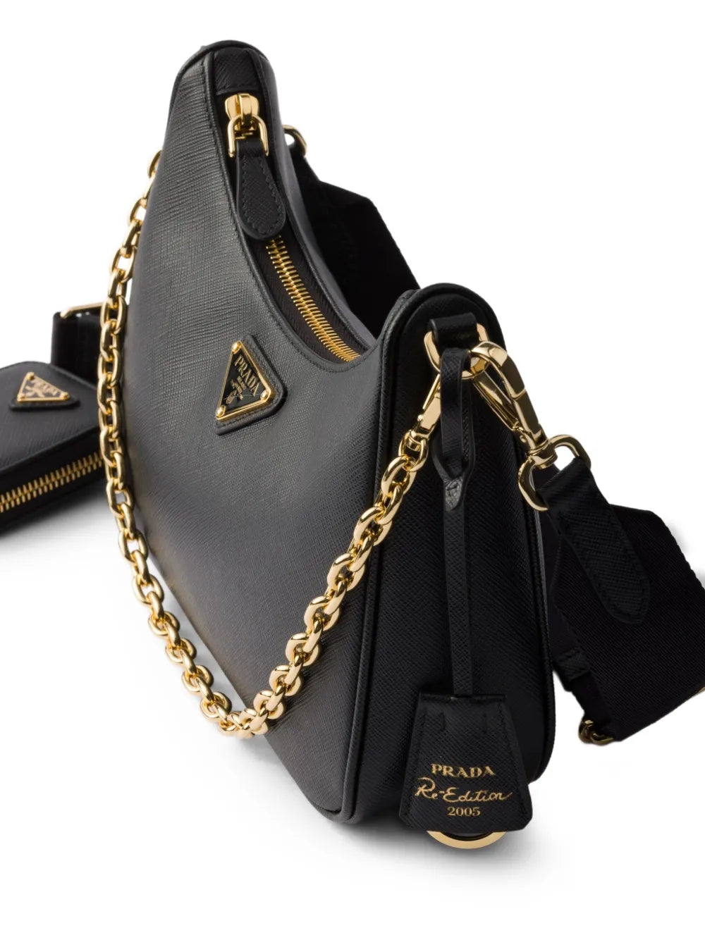 Re-Edition 2005 Saffiano leather shoulder bag