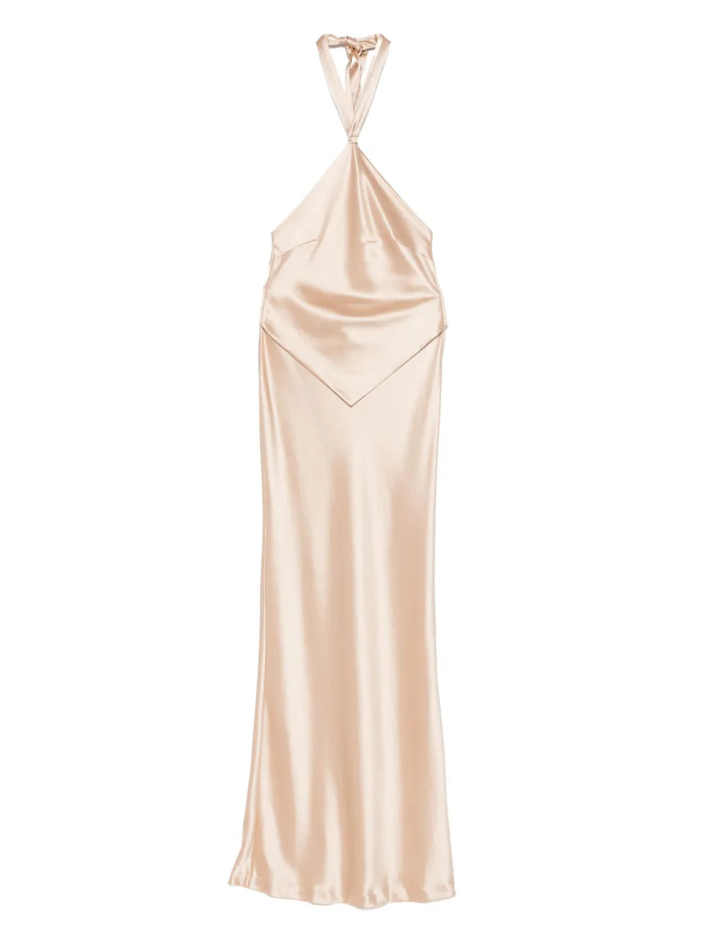 satin maxi dress