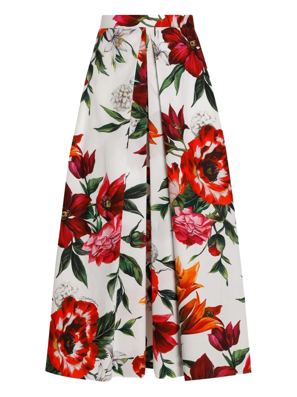 Floral Print Midi Skirt