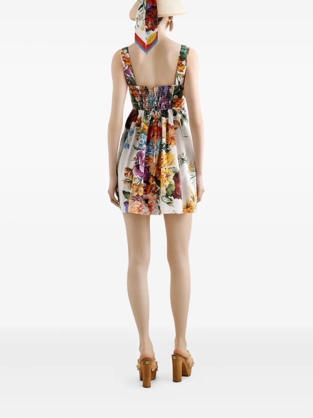 mini floral-print dress