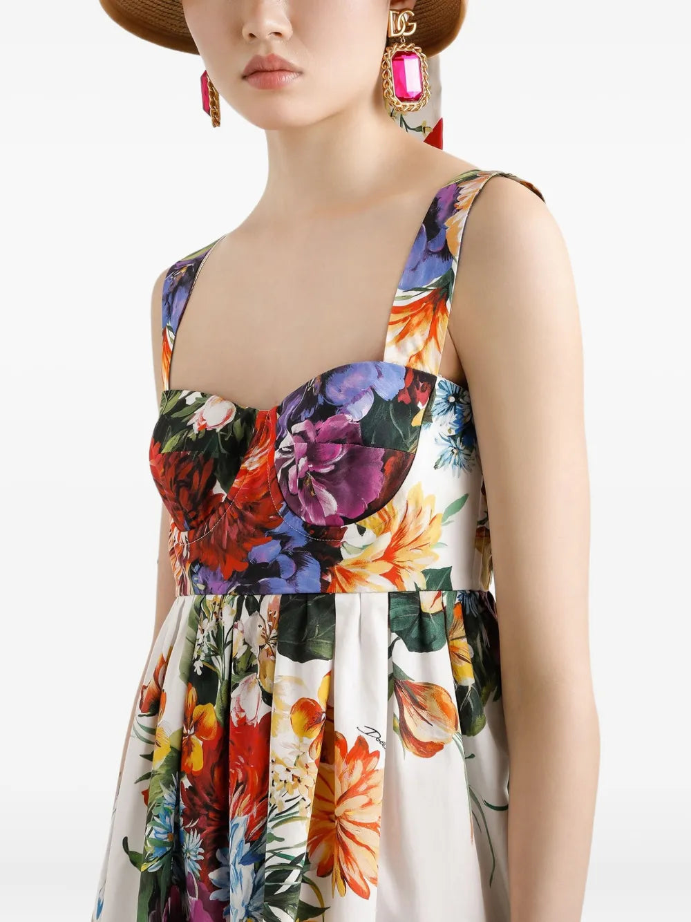 mini floral-print dress