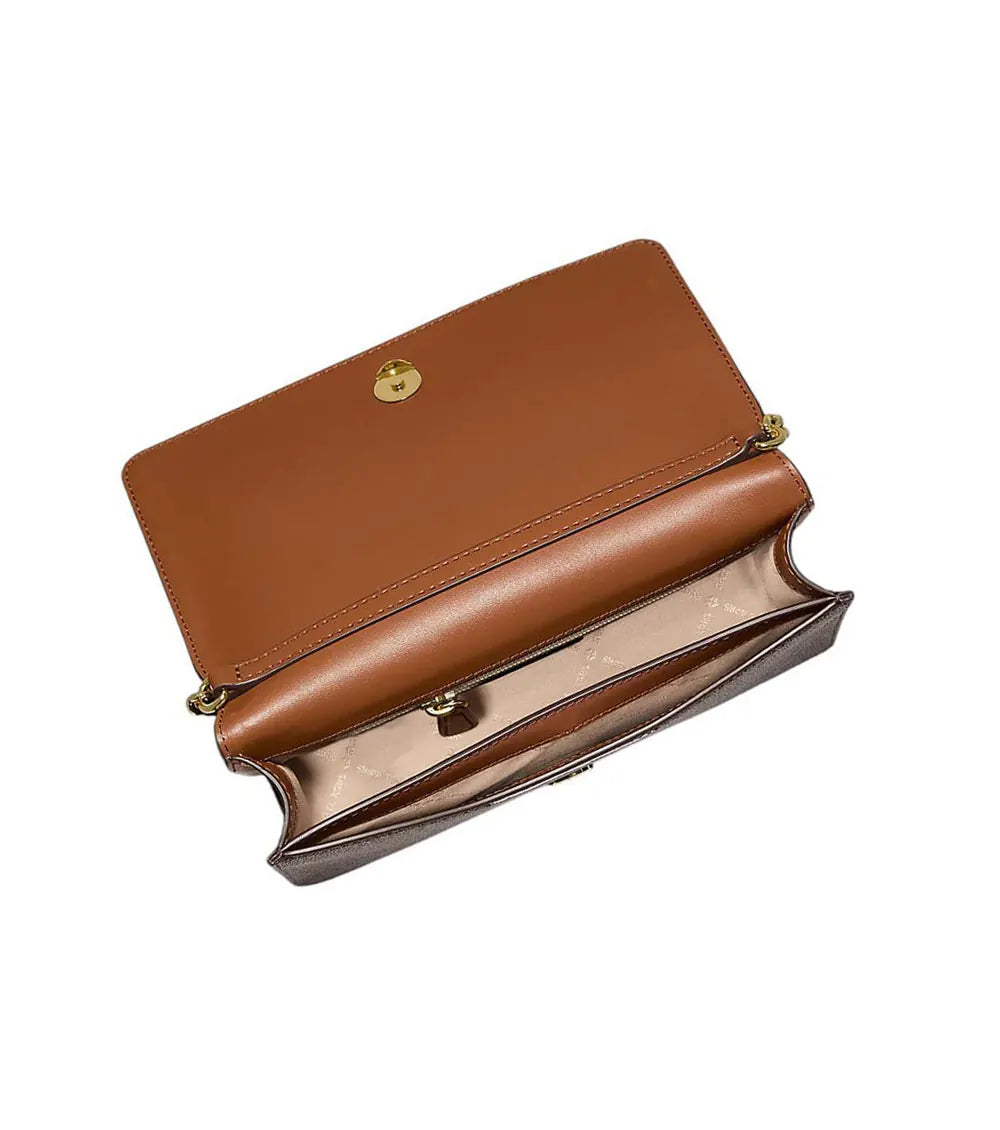 Michael Kors Brown Jet Set Medium Crossbody Bag