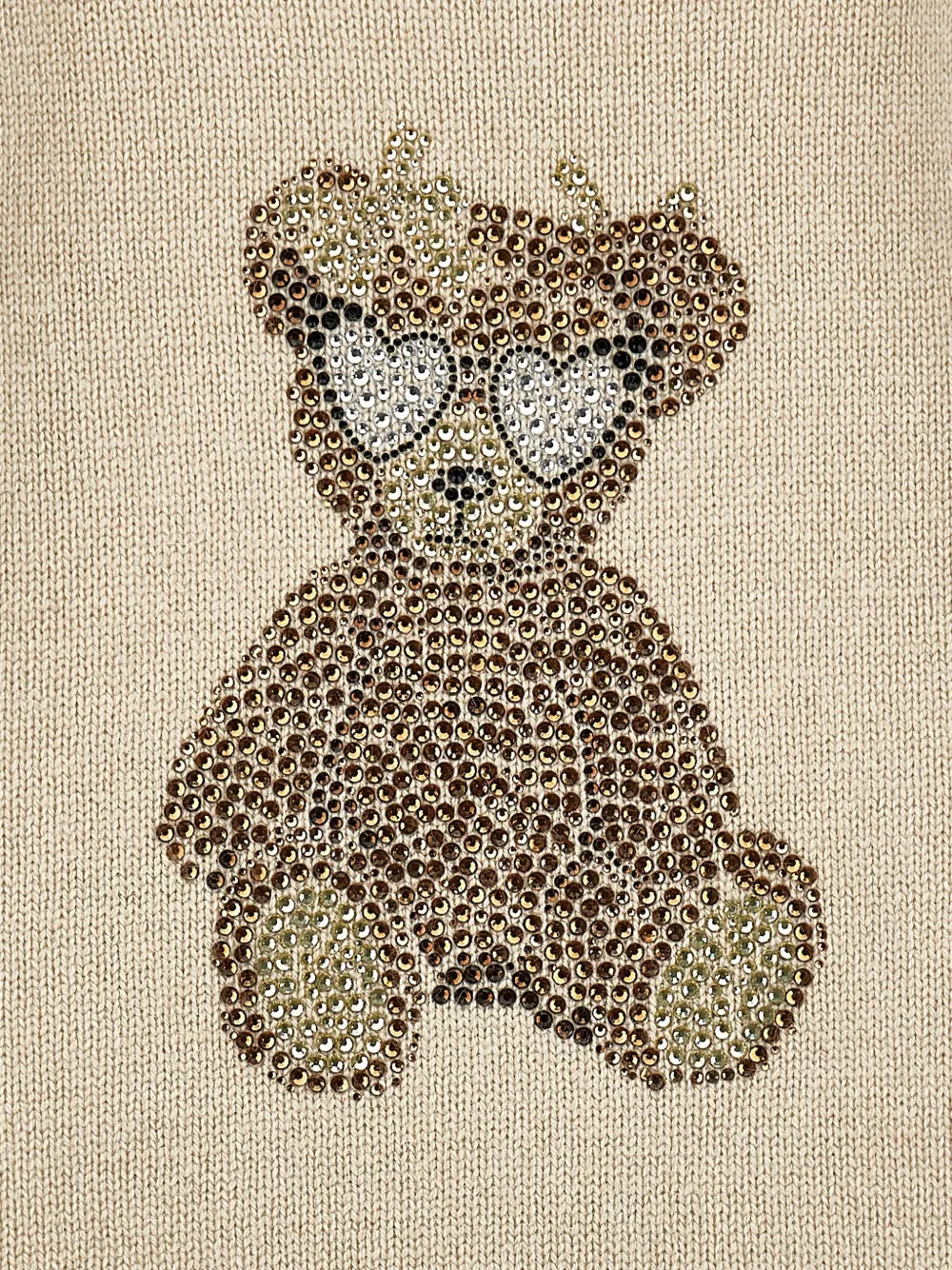 bear-motif knitted dress