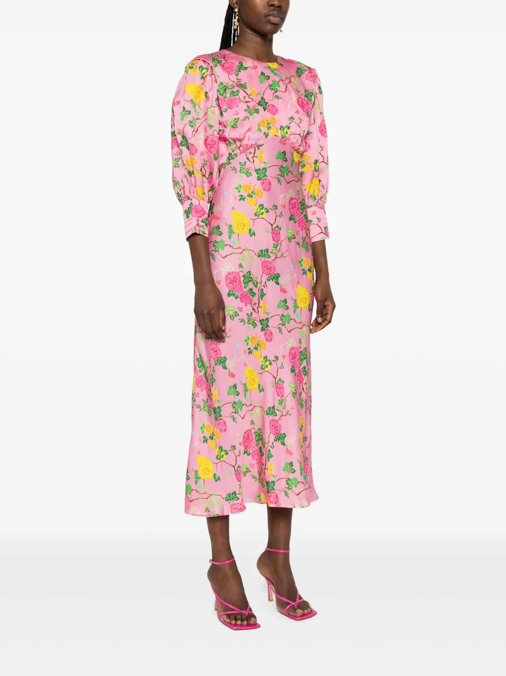 printed midi dress