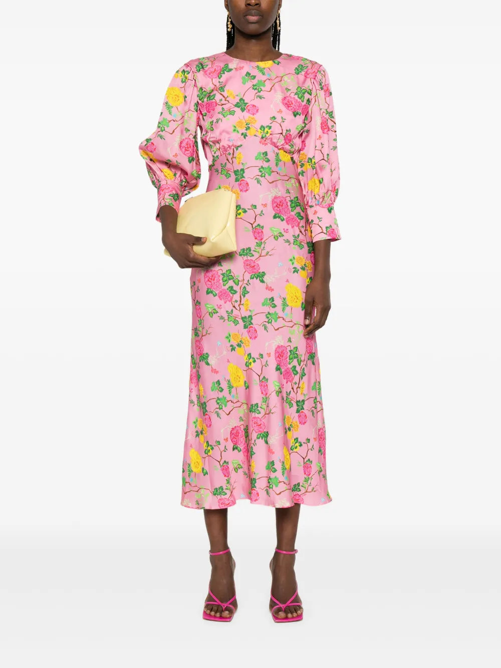 printed midi dress