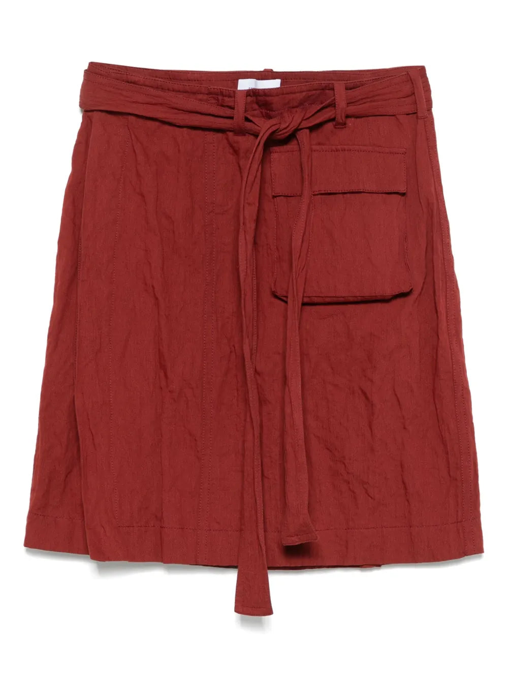 wrap mini skirt