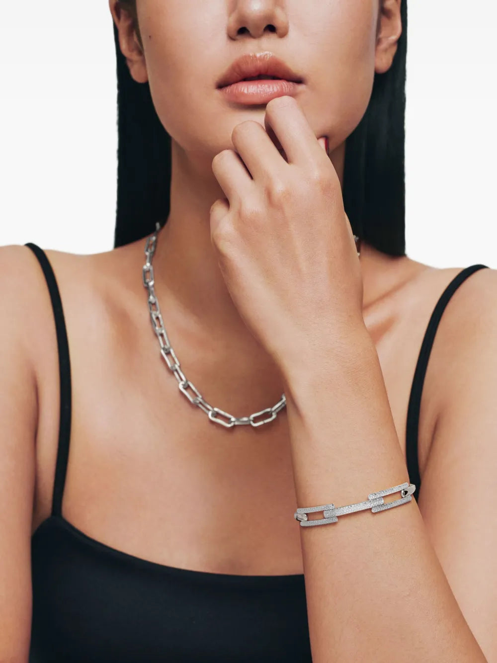 Signature Link diamond bracelet
