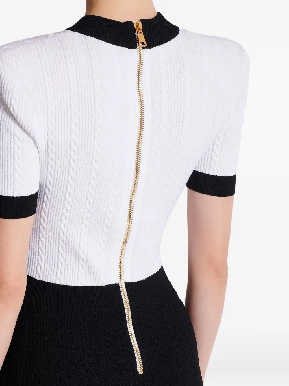 cable-knit bodycon dress