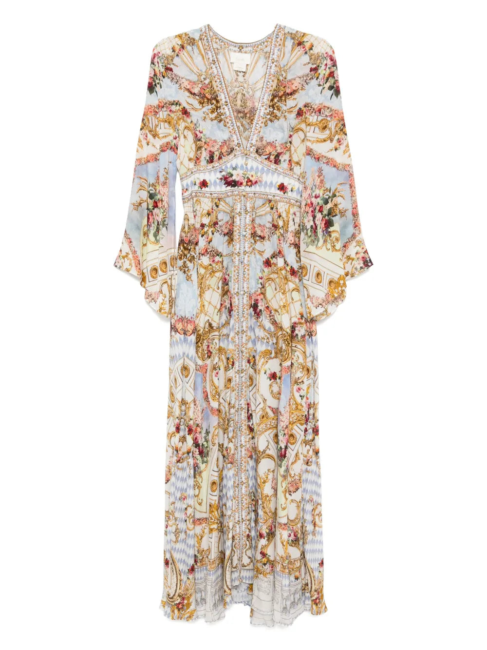 kimono-sleeved dress