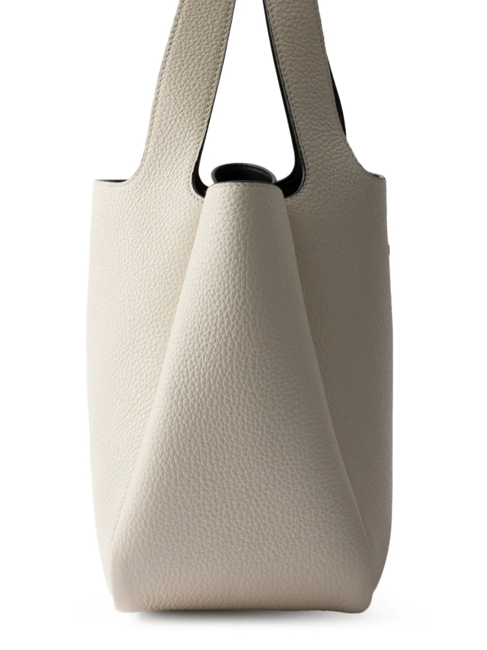 small leather tote bag