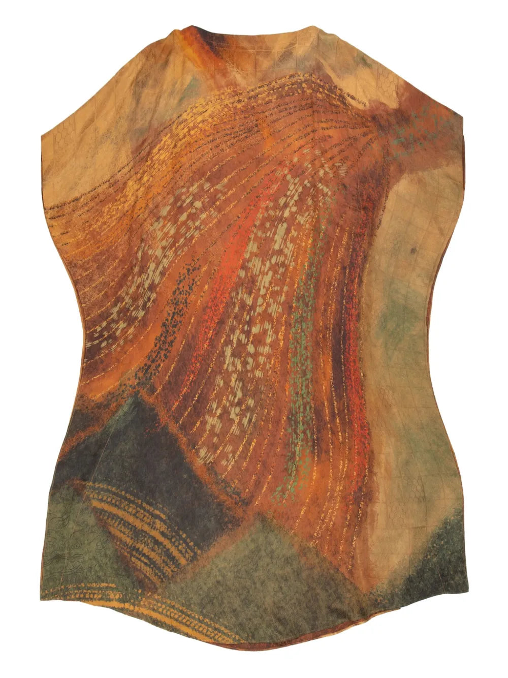 Graphic-print mini dress