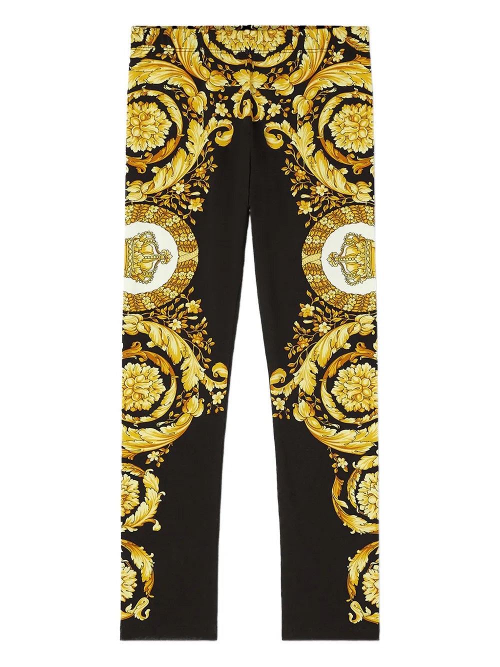 baroque-print leggings