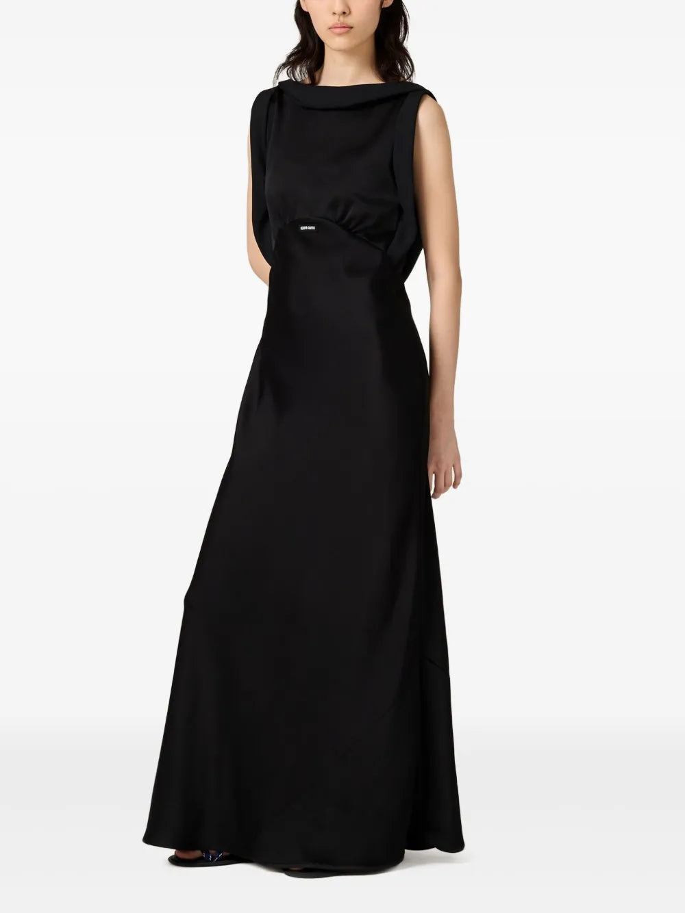 satin maxi dress