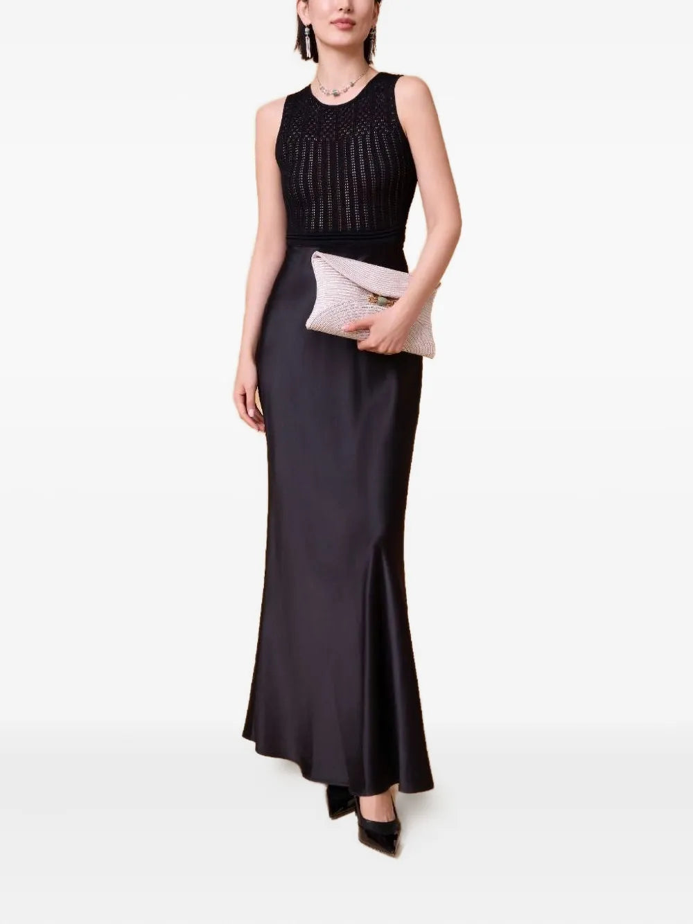 satin midi dress