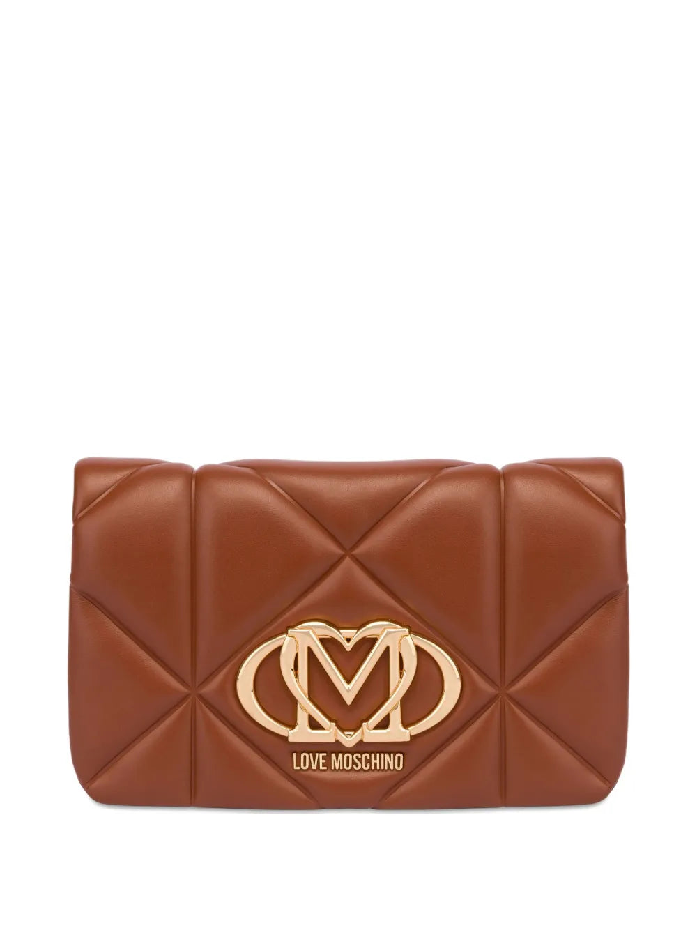 logo-plaque clutch bag
